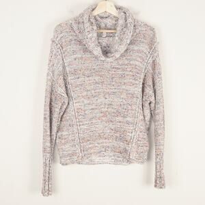 Anthropologie Pilcro Textured Cowl Neck Knit Confetti Jumper Womens Sz XS